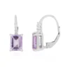 Lavendel-Amethyst-Silberohrringe