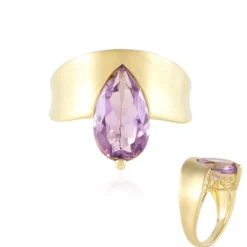 Lavendel-Amethyst-Silberring