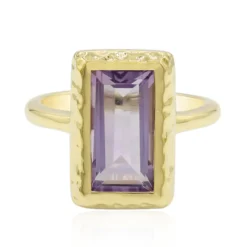 Lavendel-Amethyst-Silberring