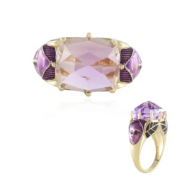 Lavendel-Amethyst-Silberring