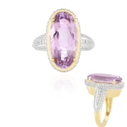 Lavendel-Amethyst-Silberring