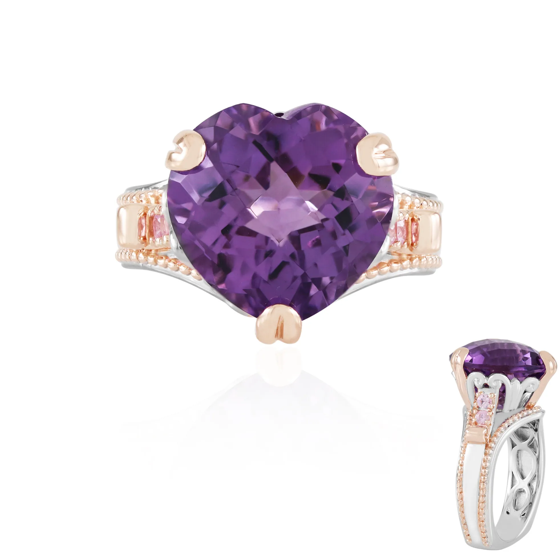 Lavendel-Amethyst-Silberring
