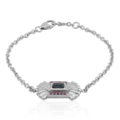 Londonblauer Topas-Silberarmband