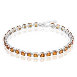 Madeira-Citrin-Silberarmband