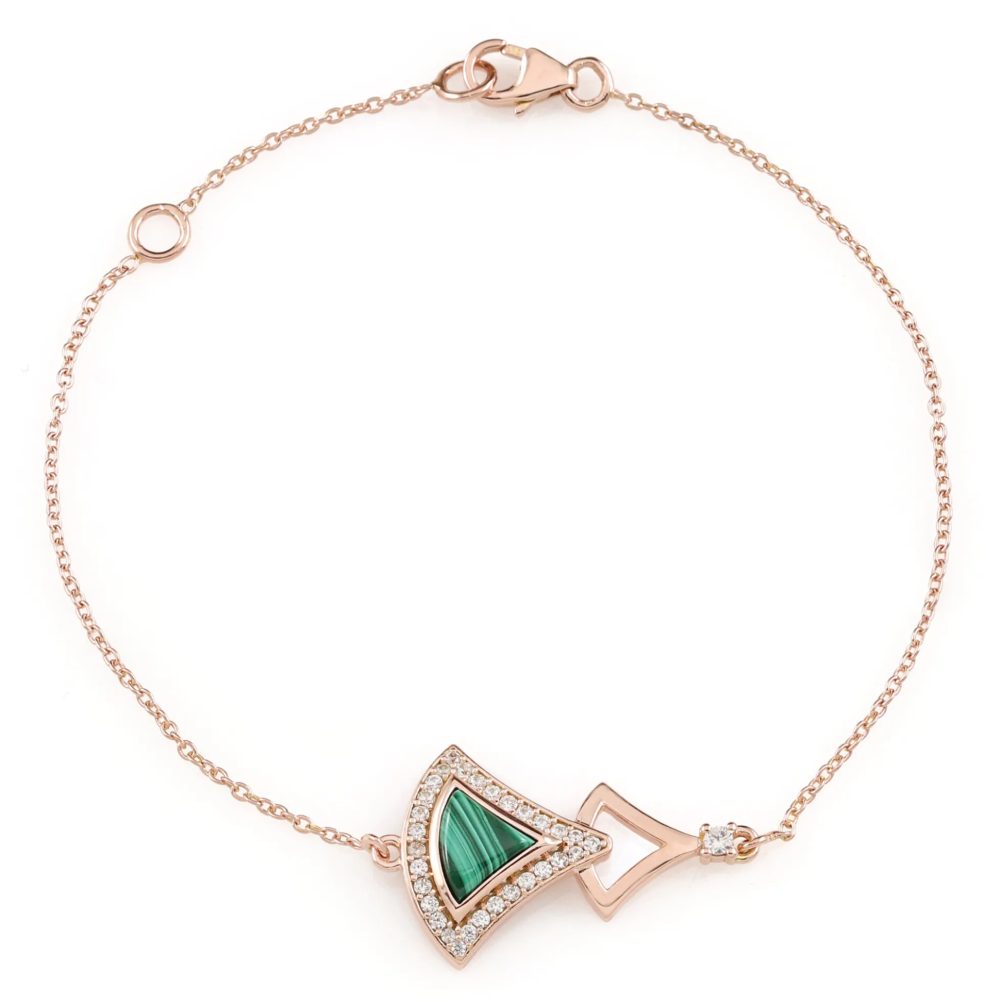 Malachit-Silberarmband