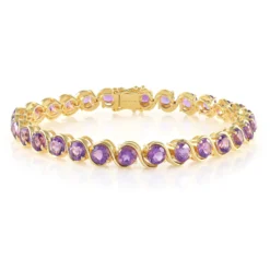 Marokkanischer Amethyst-Silberarmband