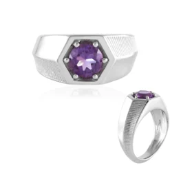 Marokkanischer Amethyst-Silberring