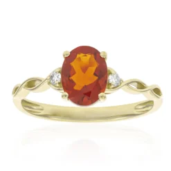 Mexikanischer Feueropal-Goldring