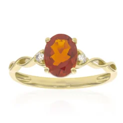 Mexikanischer Feueropal-Goldring