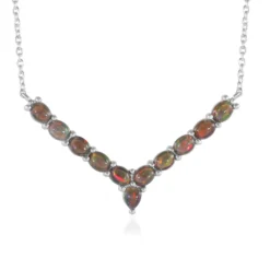 Mezezo-Opal-Silbercollier