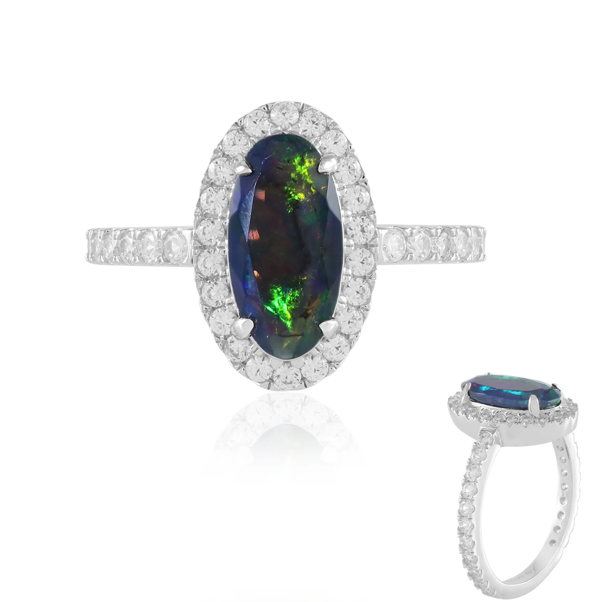 Mezezo-Opal-Silberring