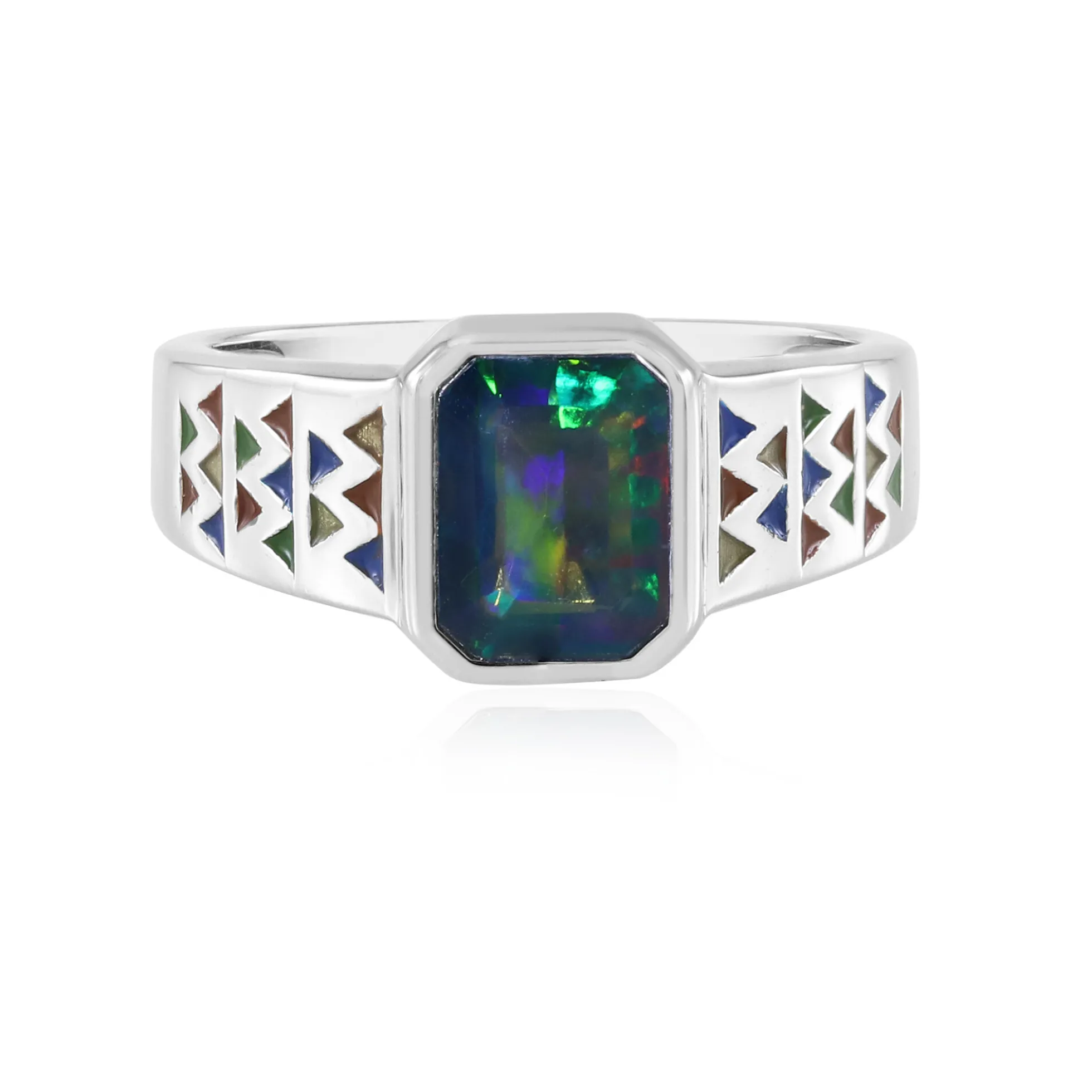 Mezezo-Opal-Silberring