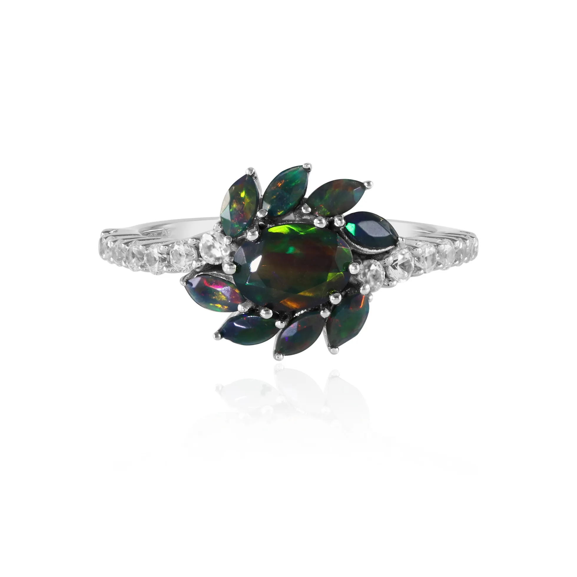 Mezezo-Opal-Silberring