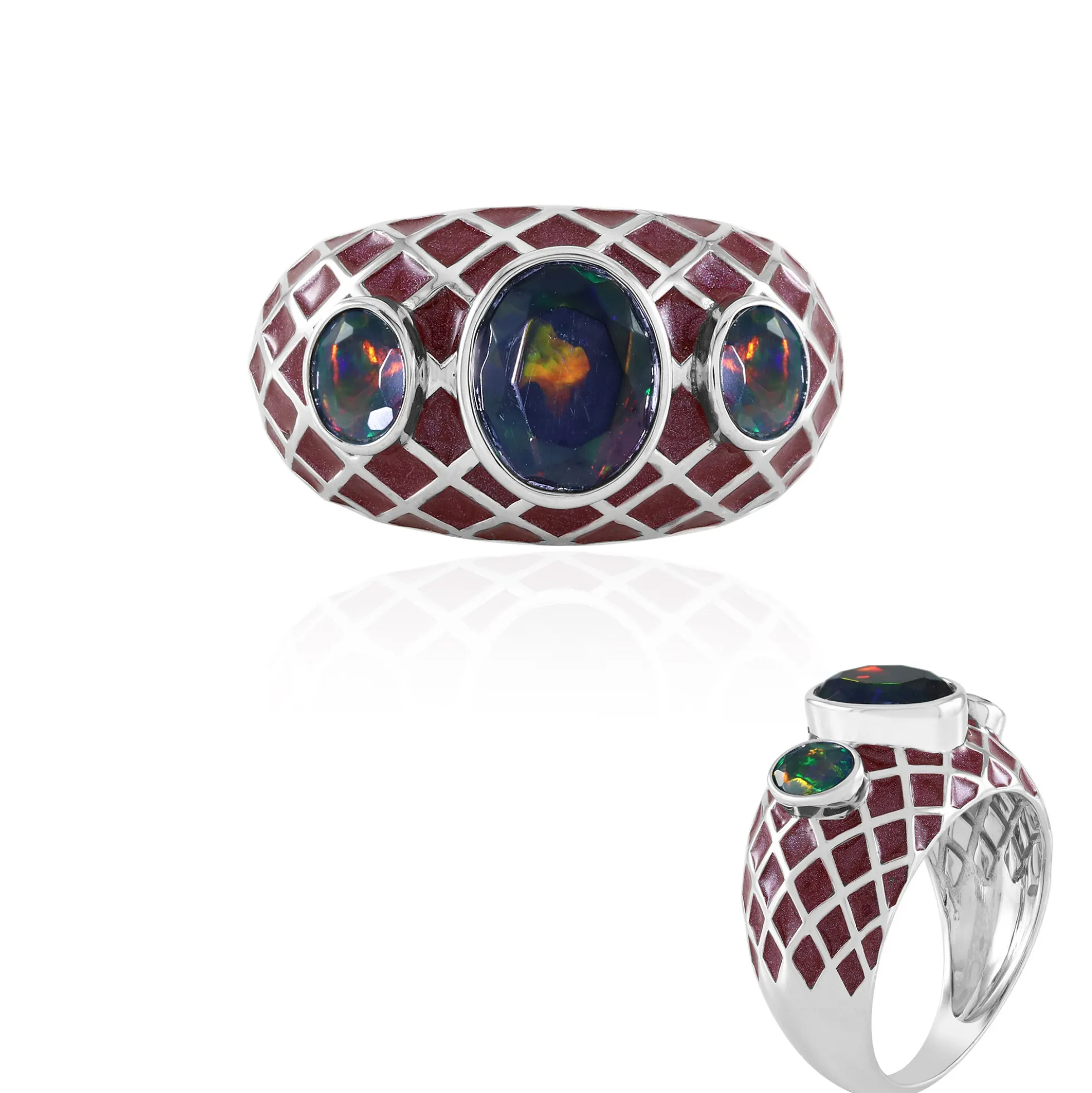 Mezezo-Opal-Silberring