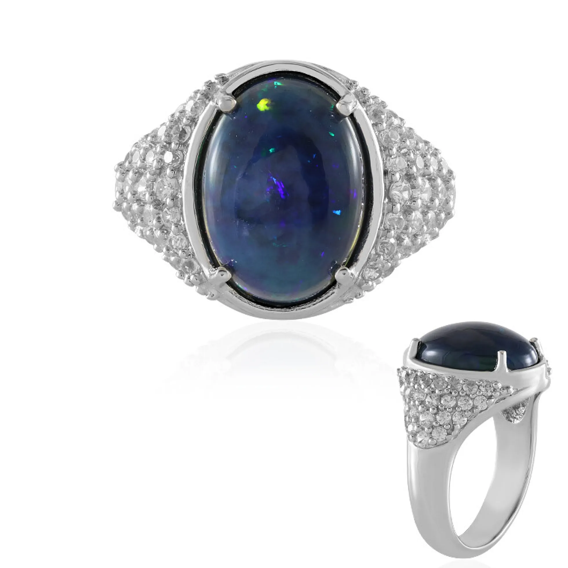 Mezezo-Opal-Silberring