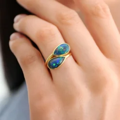 Mezezo-Opal-Silberring
