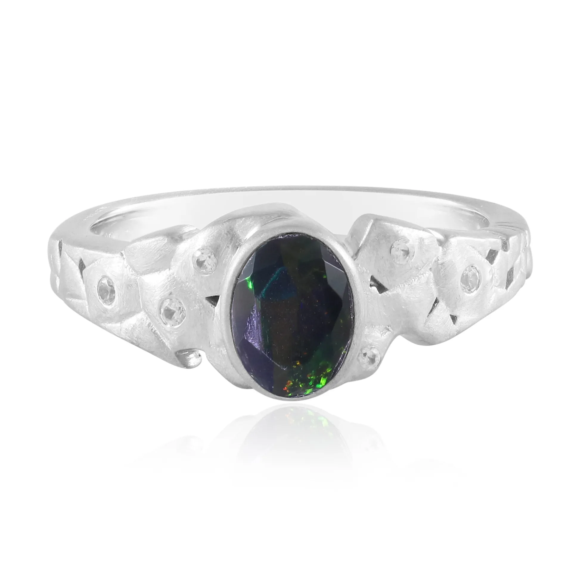 Mezezo-Opal-Silberring