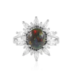 Mezezo-Opal-Silberring