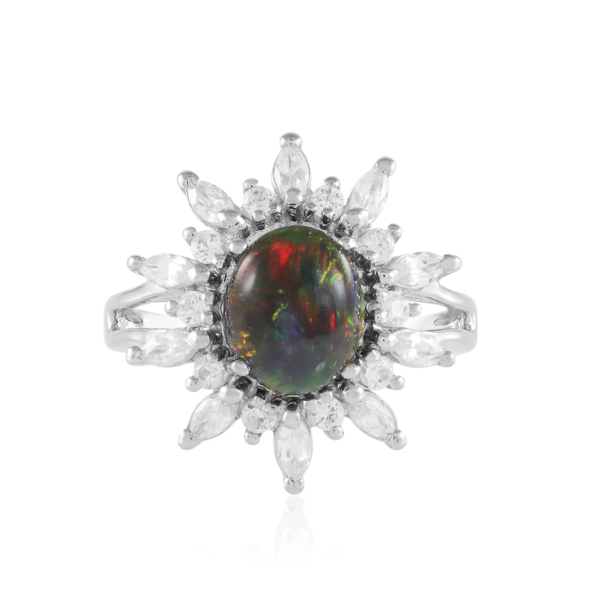 Mezezo-Opal-Silberring