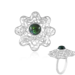Mezezo-Opal-Silberring