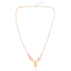 Ming-Perlen-Silbercollier