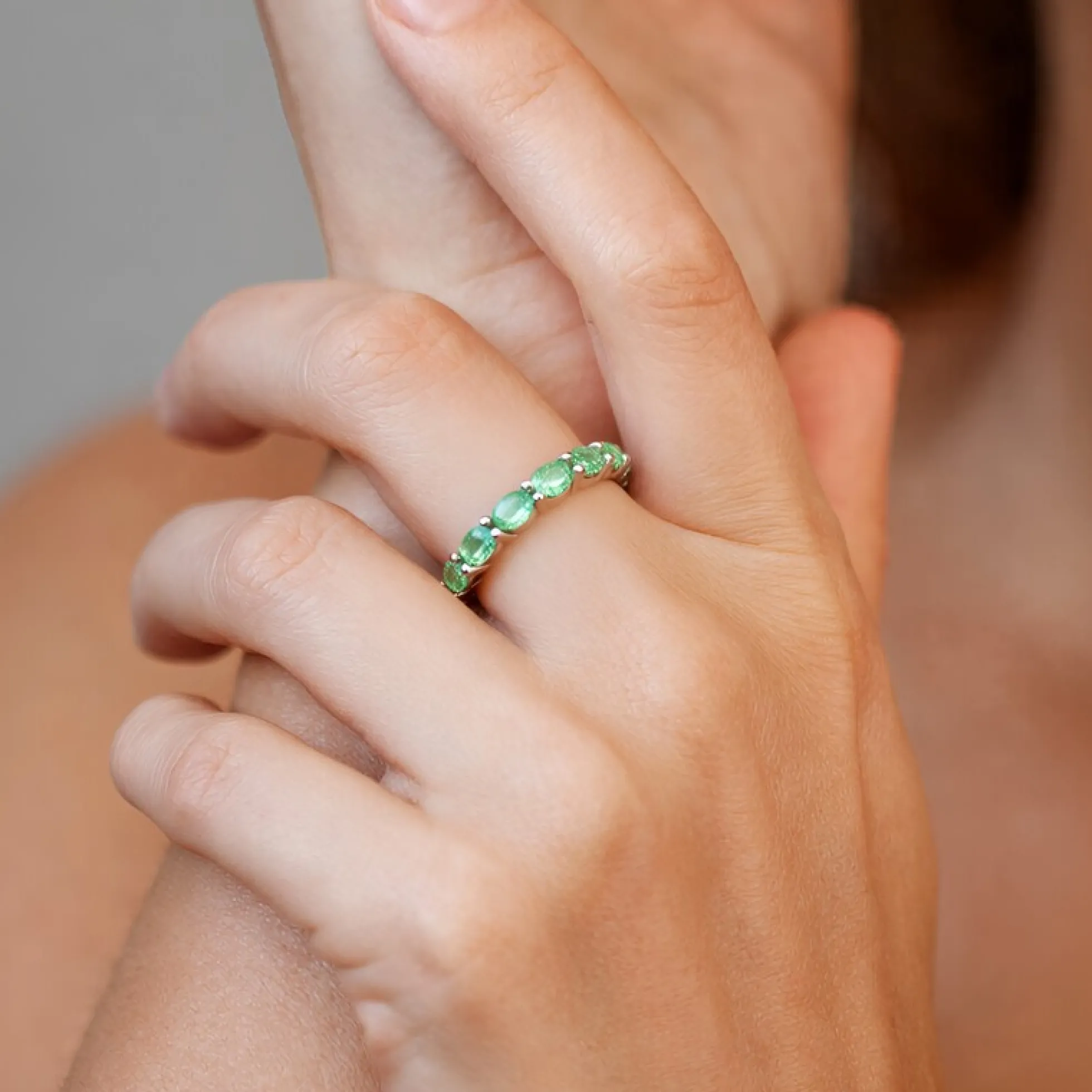 Mint-Kyanit-Silberring