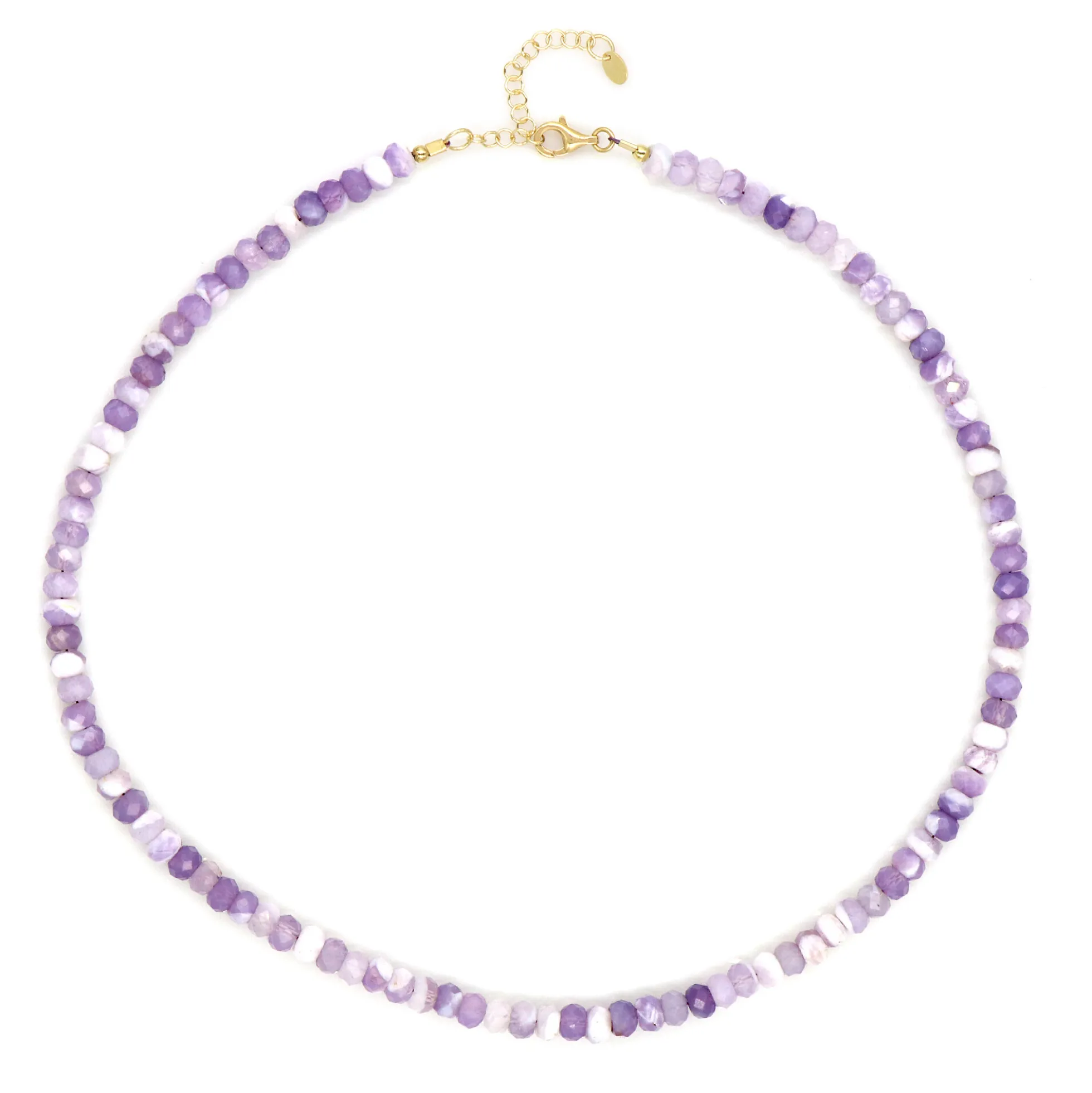 Morado-Opal-Silberhalskette