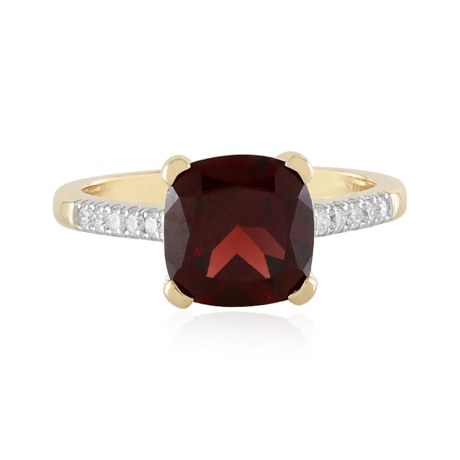 Mosambik-Granat-Goldring