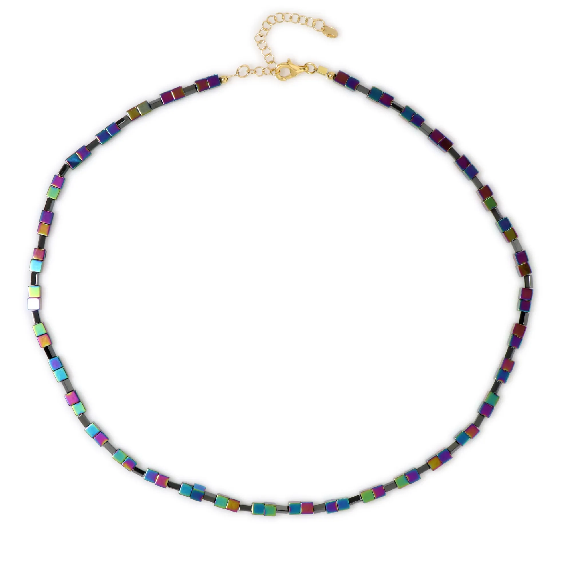 Mystik-Hämatit-Silberhalskette