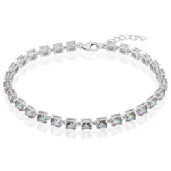 Mystik-Quarz-Silberarmband