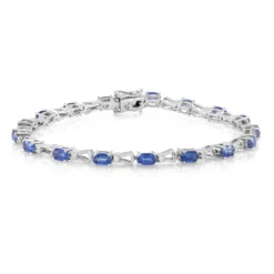 Nepalesischer Kyanit-Silberarmband