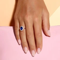 Nepalesischer Kyanit-Silberring