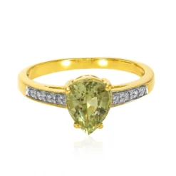 Nigerianischer Paraiba-Turmalin-Goldring
