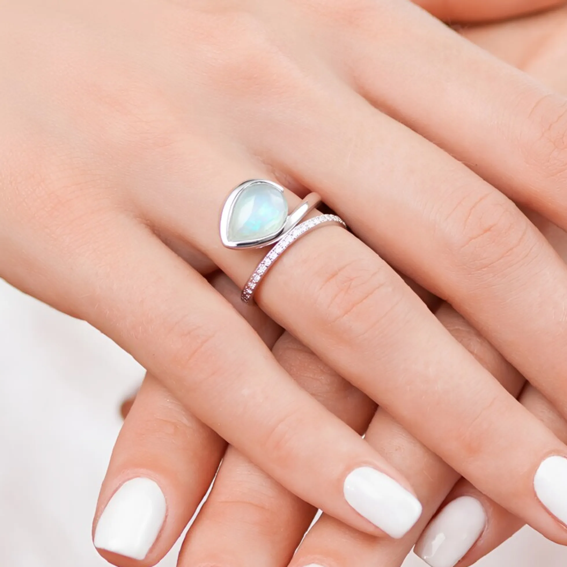 Paraiba-Opal-Silberring