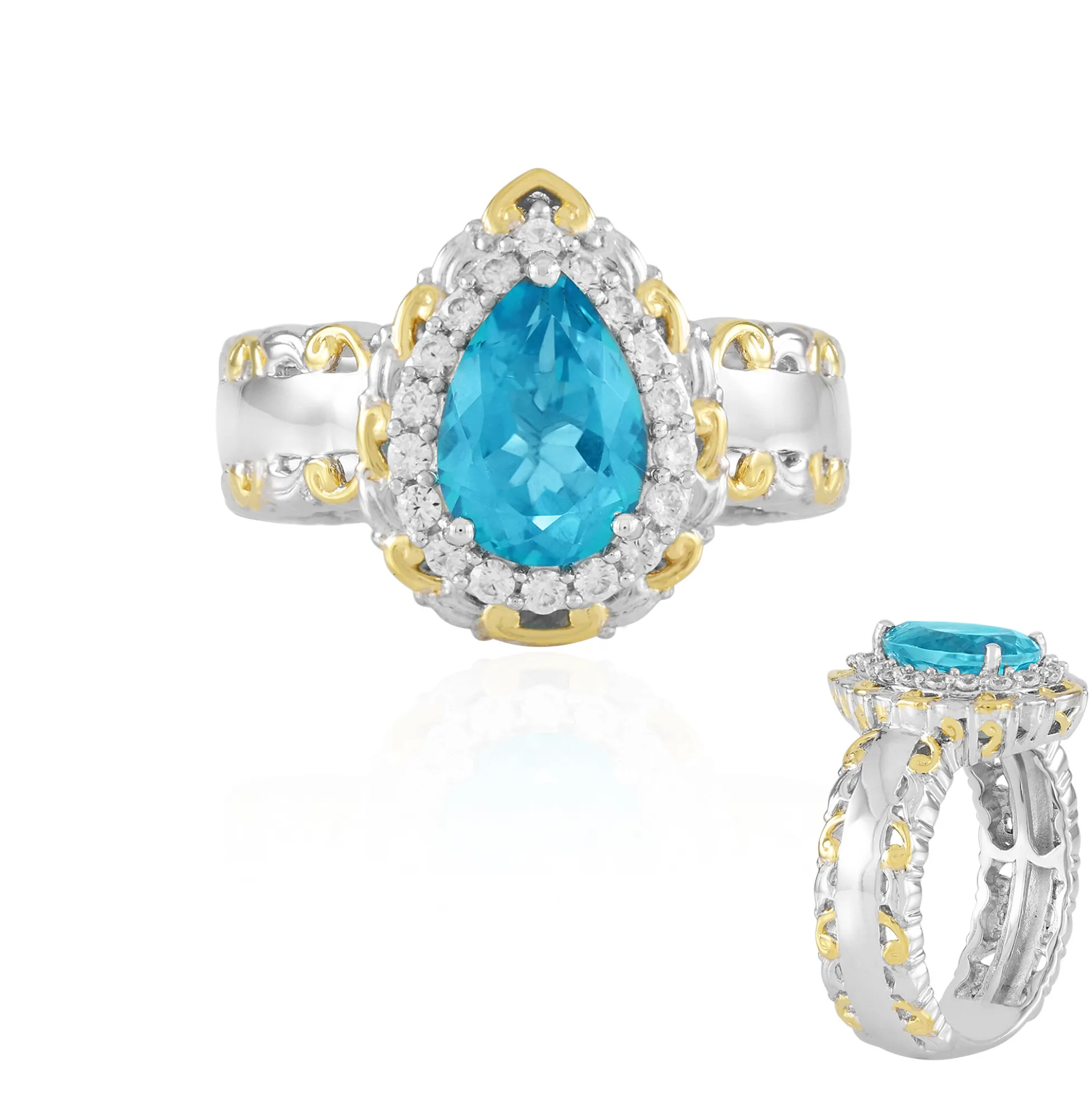 Paraiba-Topas-Silberring