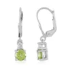 Peridot-Silberohrringe