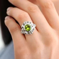 Peridot-Silberring