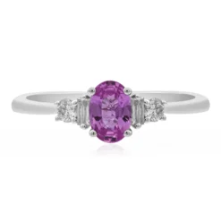 Pinkfarbener Saphir-Goldring