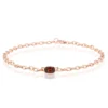 Pinkfarbener Zirkon-Silberarmband