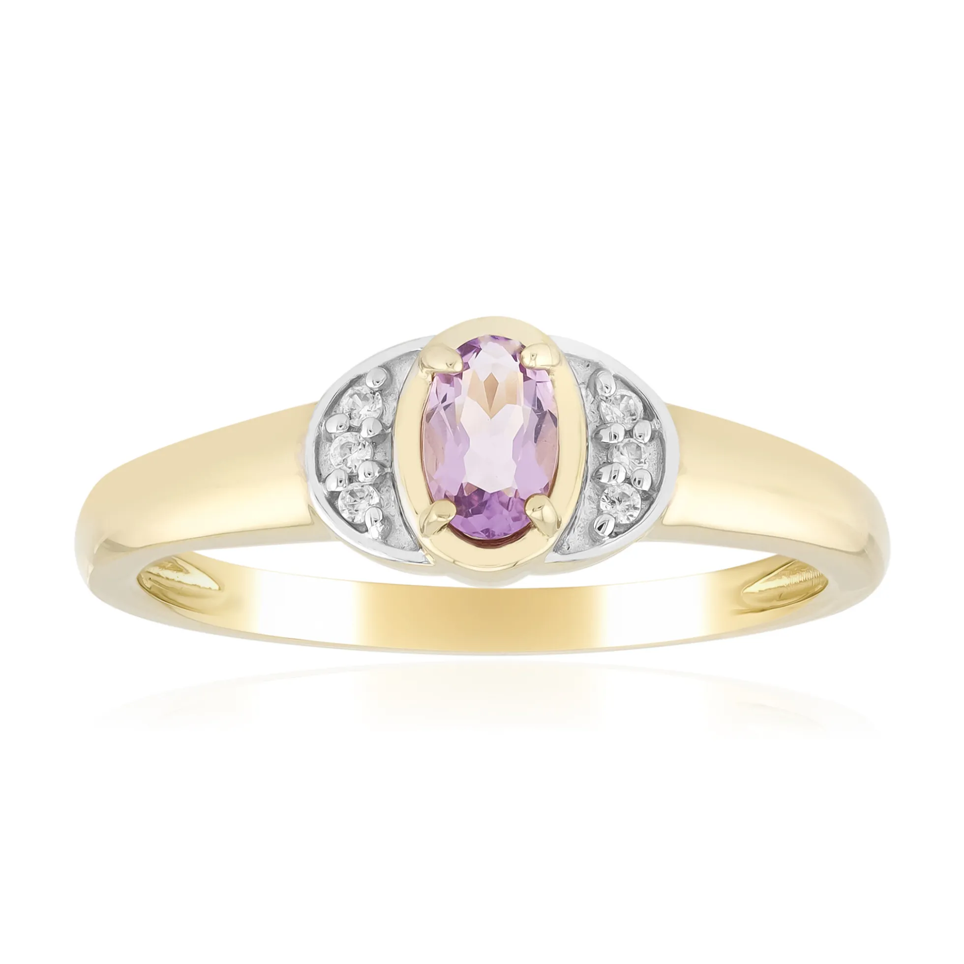 Purpurfarbener Skapolith-Goldring