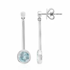 Ratanakiri-Zirkon-Silberohrringe