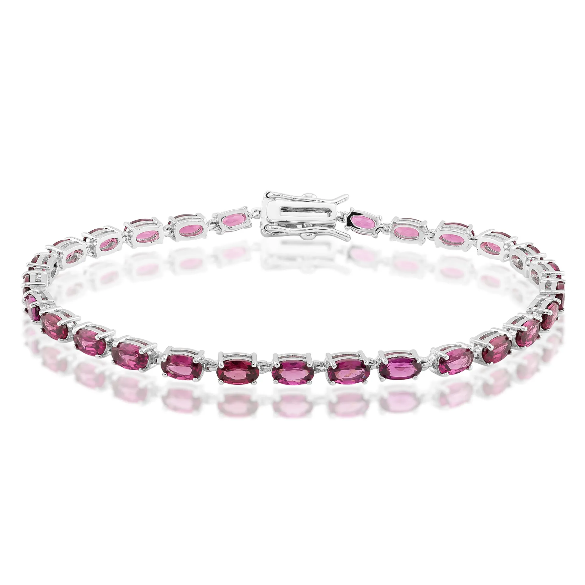 Rhodolith-Silberarmband