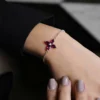 Rhodolith-Silberarmband