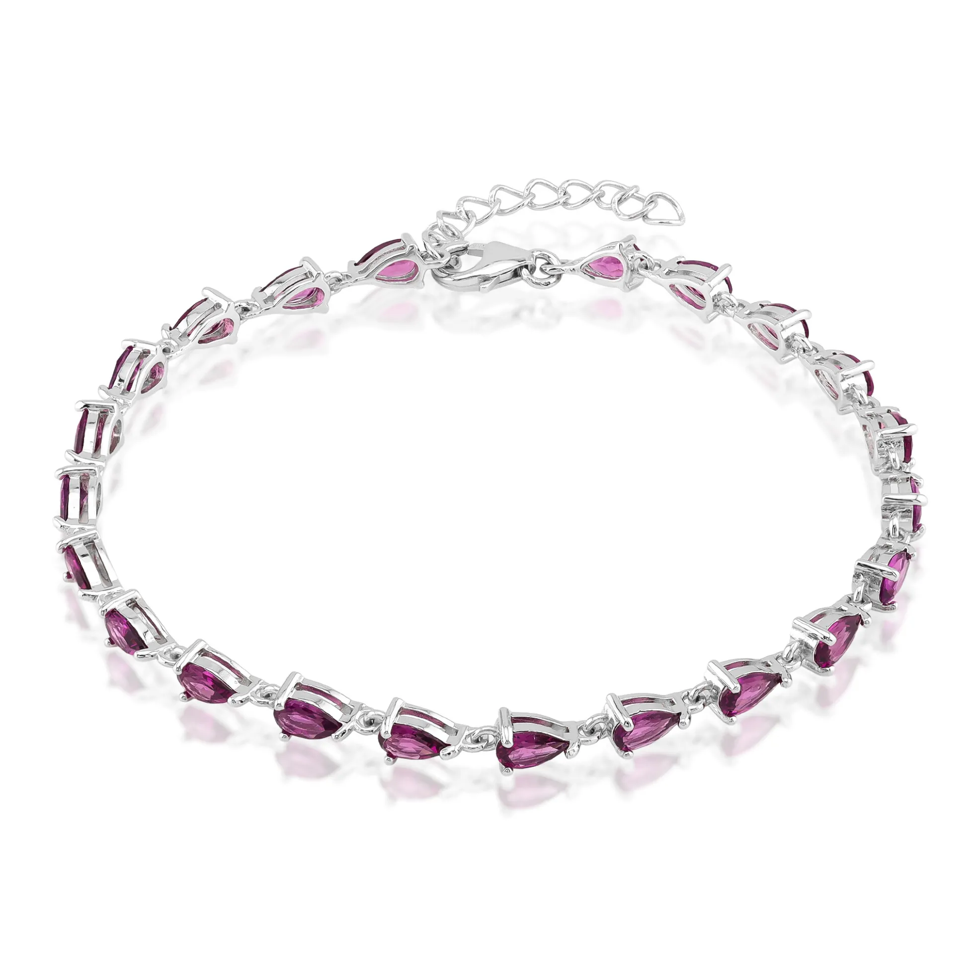 Rhodolith-Silberarmband