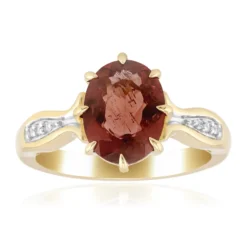 Roter Apatit-Goldring