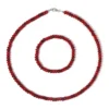 Roter Quarz-Silberset