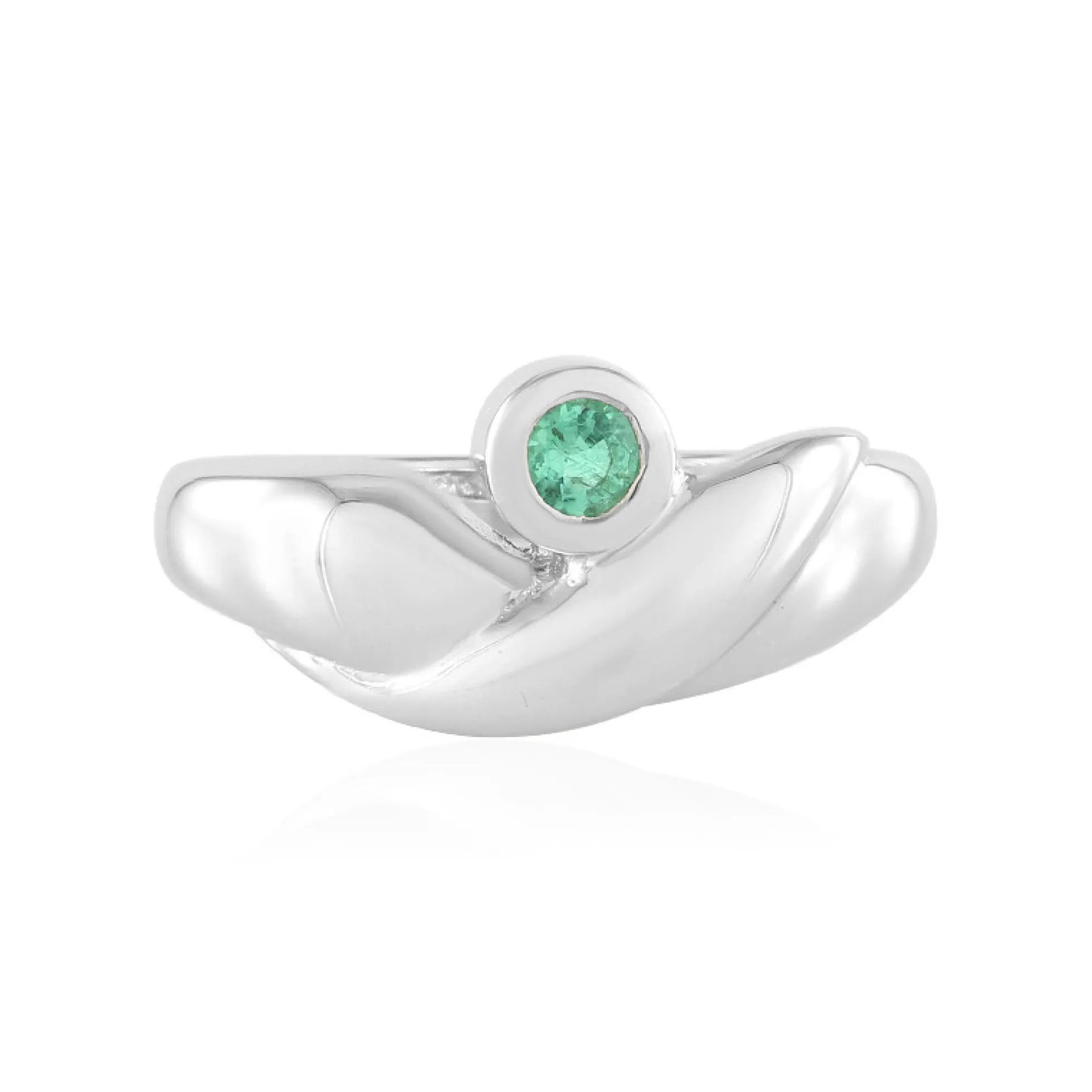 Russischer Smaragd-Silberring