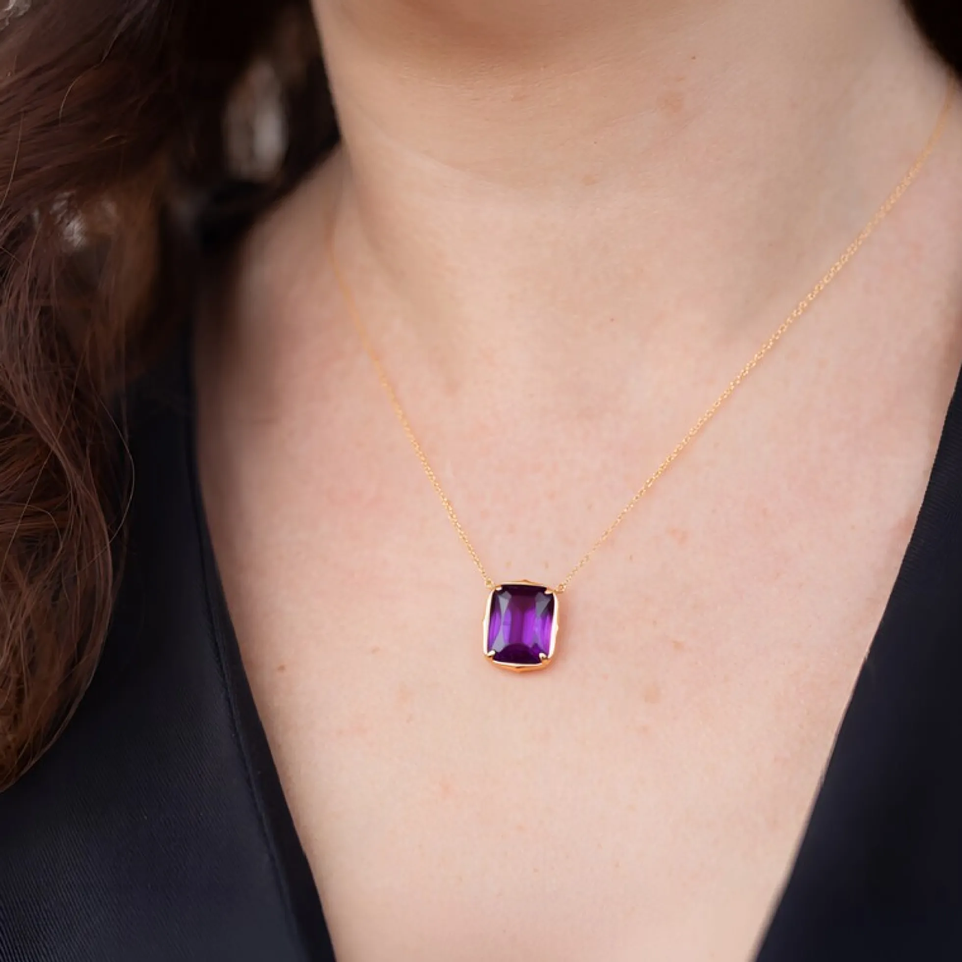 Sambia-Amethyst-Goldcollier