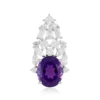 Sambia-Amethyst-Silberanhänger