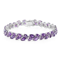 Sambia-Amethyst-Silberarmband